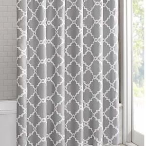Madison Park Merritt Fretwork-Print 72" Square Shower Curtain